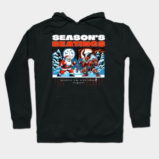 Season's Beatings Santa Claus vs. Krampus Hoodie